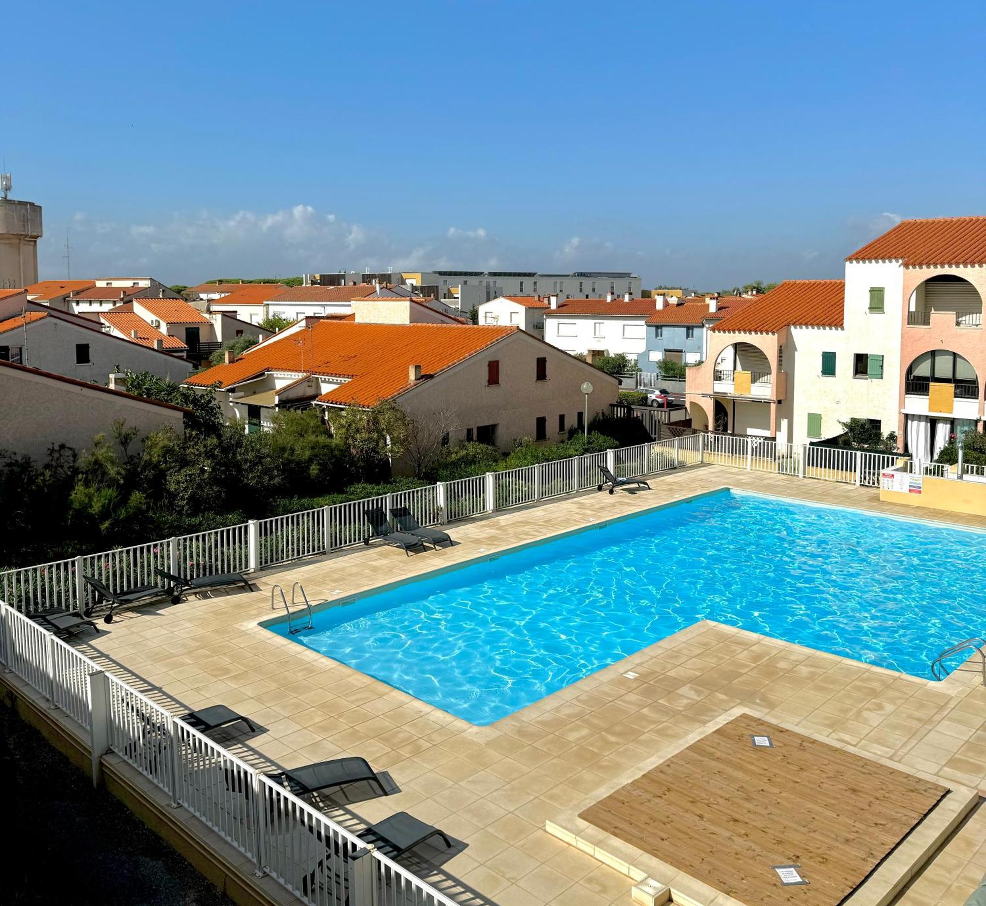 Appartement 4 Personnes Piscine 300 Plage 4Pb287 Ле-Баркарес Екстер'єр фото